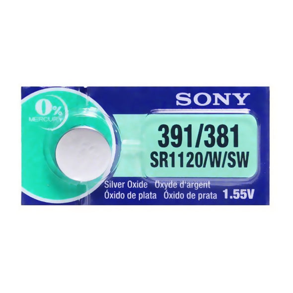 391 Sony Silver Oxide Watch Battery