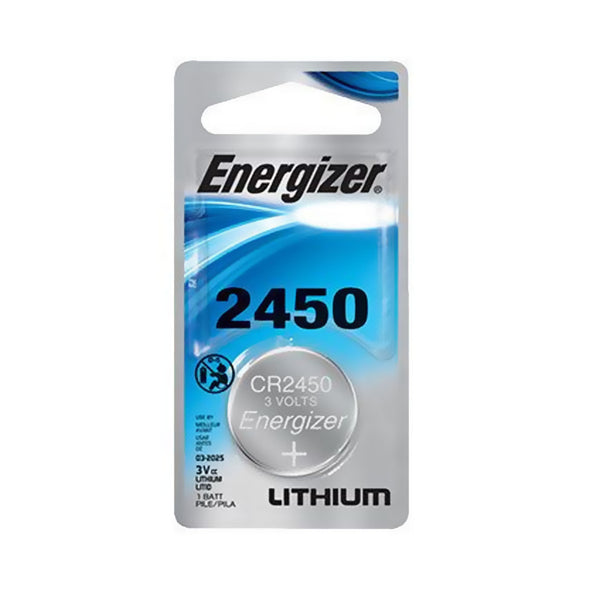 Energizer CR2450 Lithium 3V Coin Cell Battery 1-Count